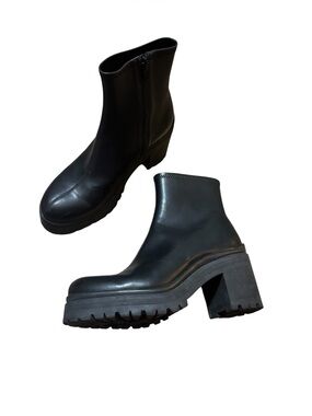 Jeffrey Campbell Black Tacked Bootie Stretch